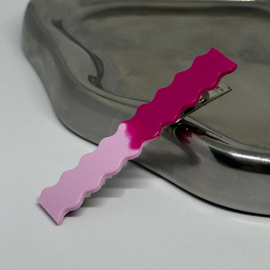 Raspberry Mousse-Hair Clip